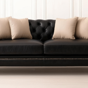 elegant-black-leather-sofa-with
