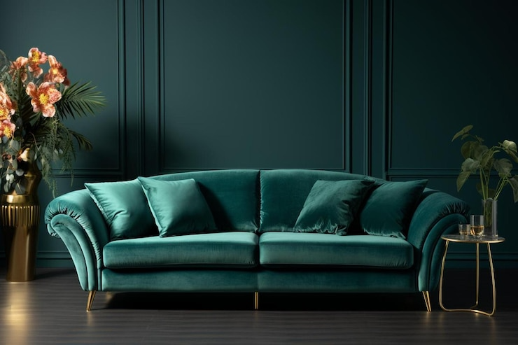 plush-green-sofa-with-contempora